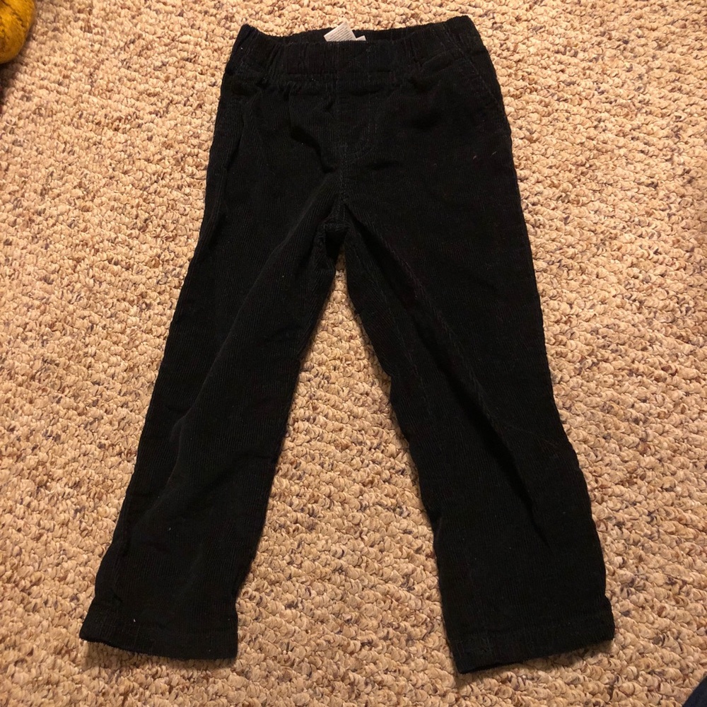 Black corduroy pants